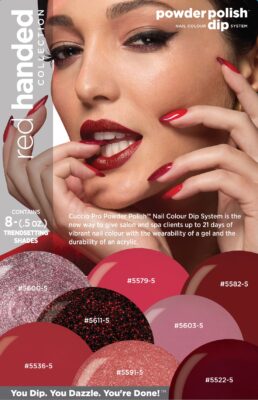 Powder Polish Dip System - Red Handed Kit (pack of 8 x 0.5oz pots)