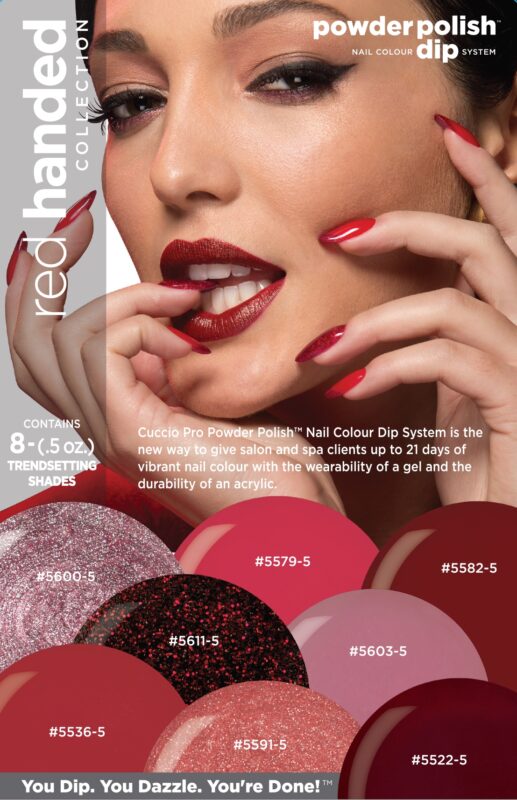 Powder Polish Dip System - Red Handed Kit (pack of 8 x 0.5oz pots)