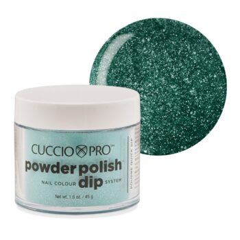 Powder Polish Dip System - Jade w/Silver Glitter Dipping Powder 45g (1.6 oz)