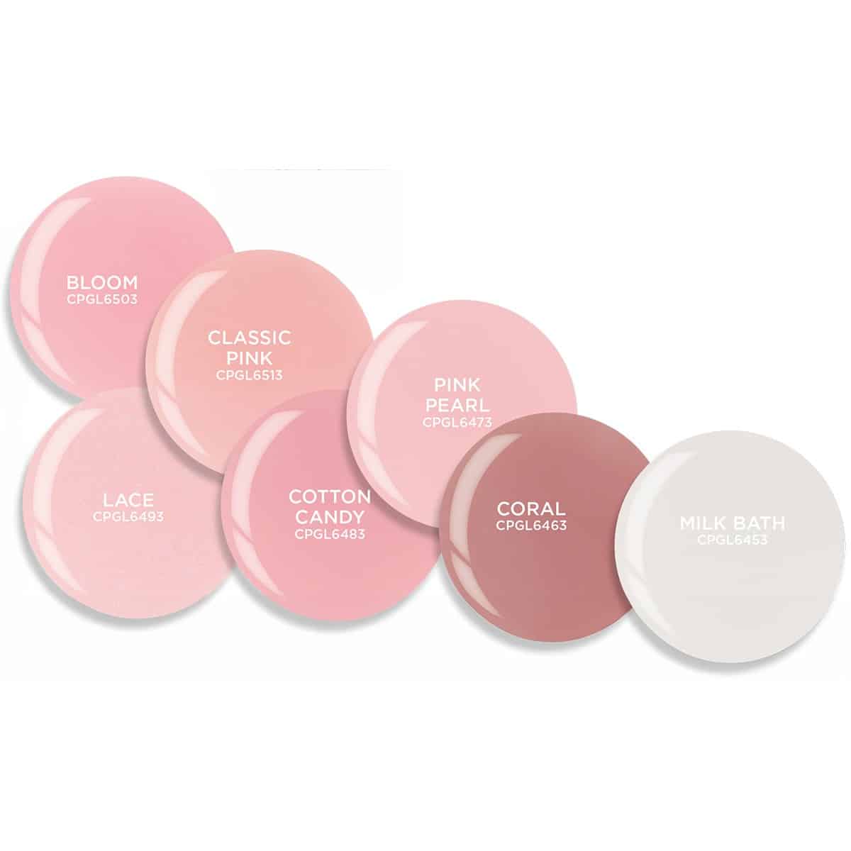Brush on Colour Builder Gel 13ml - 7 piece Pretty In Pinks collection - Image 2