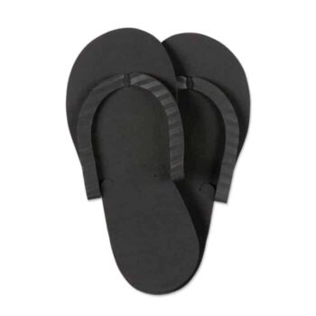 Black Pedicure Slippers - 12 Pack