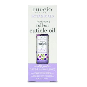 Cuccio Revitalising Cuticle Oil - Violet & Delicate Peony - 9ml (roll-on)