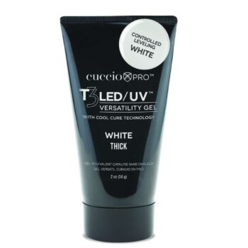 T3 LED/UV Controlled Levelling Thick Viscosity Gel - White Tube 2oz
