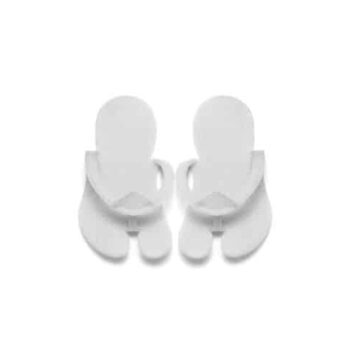 Biodegradable Eco Pedicure Slippers White (12 pack)