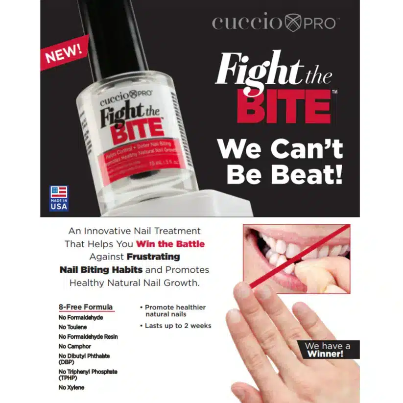 Cuccio  - Fight the Bite Top Coat 15ml - Image 2