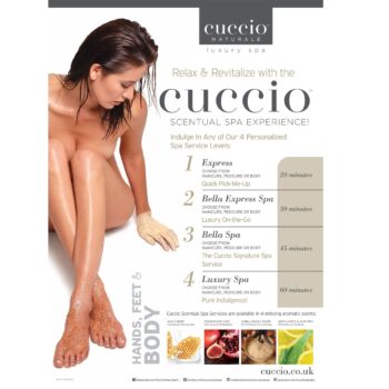 Cuccio Naturale Scentual Spa Service Poster