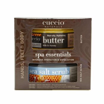 Spa Essentials Kits - 19oz Sea Salt Scrub & 8oz Butter Blend - Milk & Honey