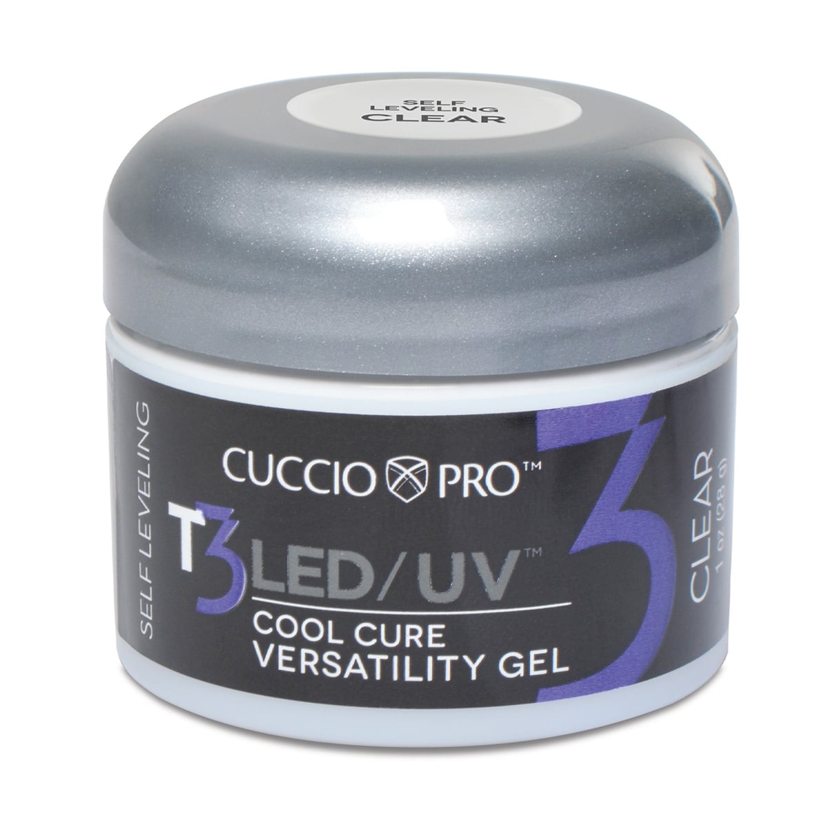 T3 LED/UV Self Levelling Gel - Clear 28g (1oz)