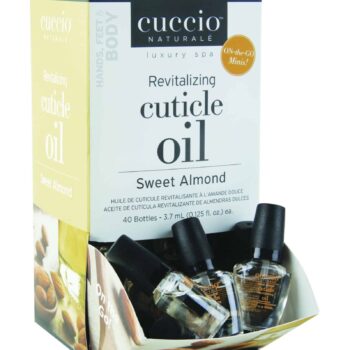 Mini Cuticle Revitalising Oil - dispenser of 40 x 3.7ml (0.125 oz) bottles - Sweet Almond
