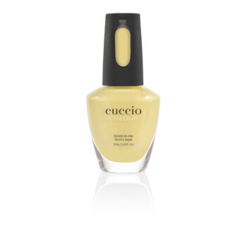 Sunlit Smirk - Sun Yellow Creme Professional Nail Lacquer - Cuccio Colour Nail Polish 13ml